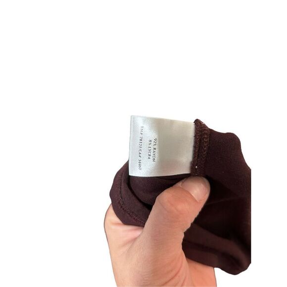 Eileen Fisher Plum Purple Drape Neck Y2K 3/4 sleeve Mini Dress Size XS Bratz - Picture 7 of 11